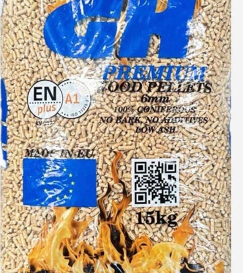CTH Premium Wood Pellets 15 Kg – Abete Bianco ENplus A1 6 Mm
